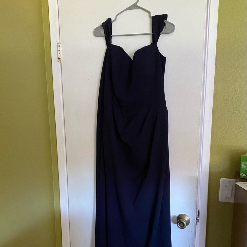 BHLDN Rossi Crepe Maxi Dress Midnight